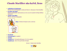 Tablet Screenshot of claude-marillier.net